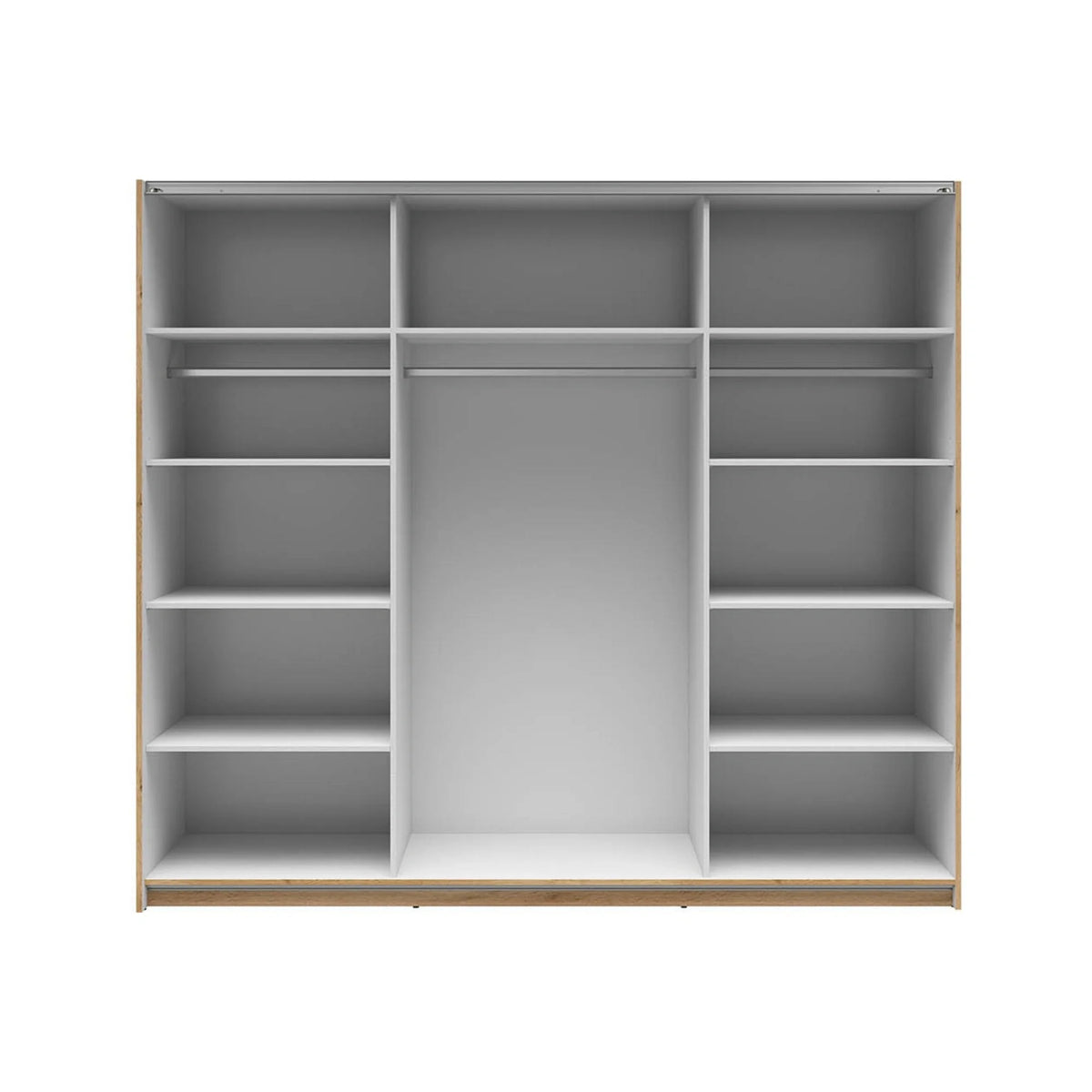 Dressing TETRIX, stejar wotan, PAL, cu 2 usi, 220x60x196 cm