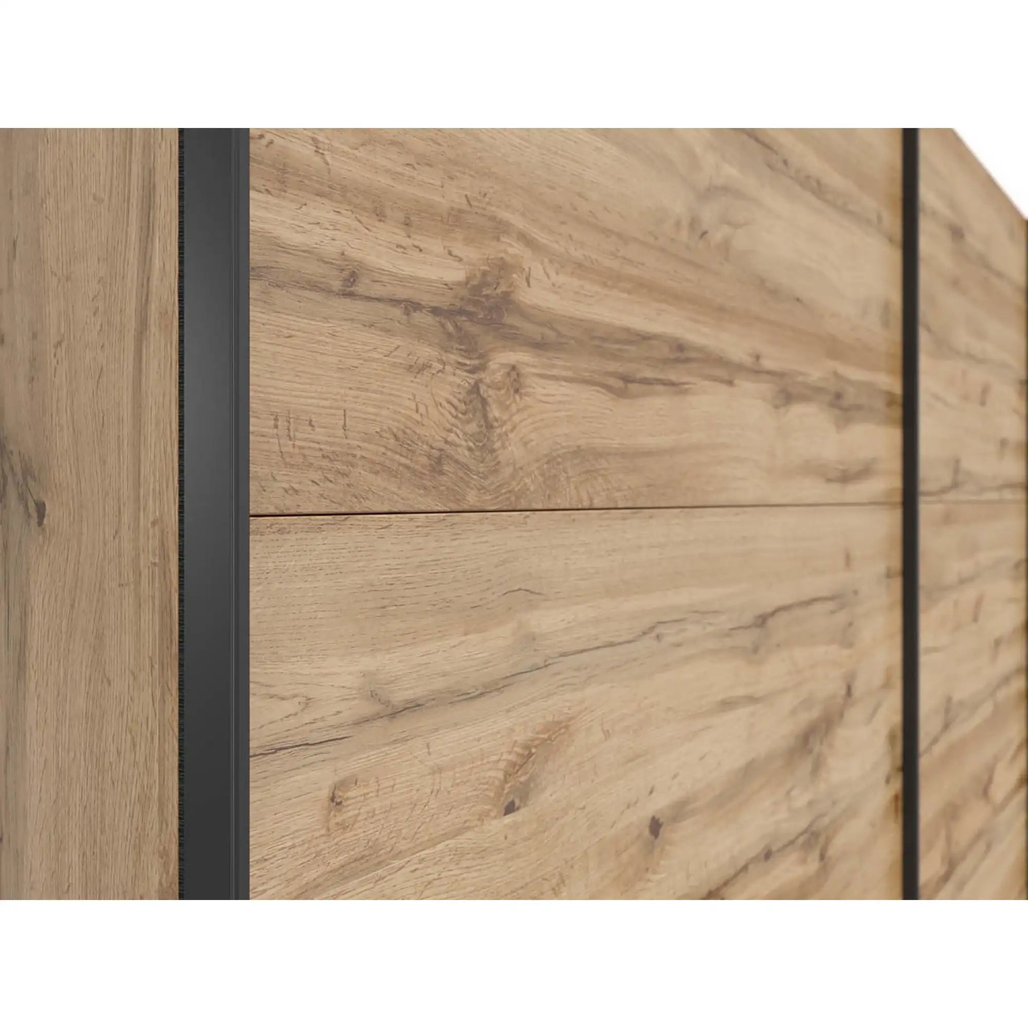 Dressing TETRIX, stejar wotan, PAL, cu 2 usi, 220x60x196 cm