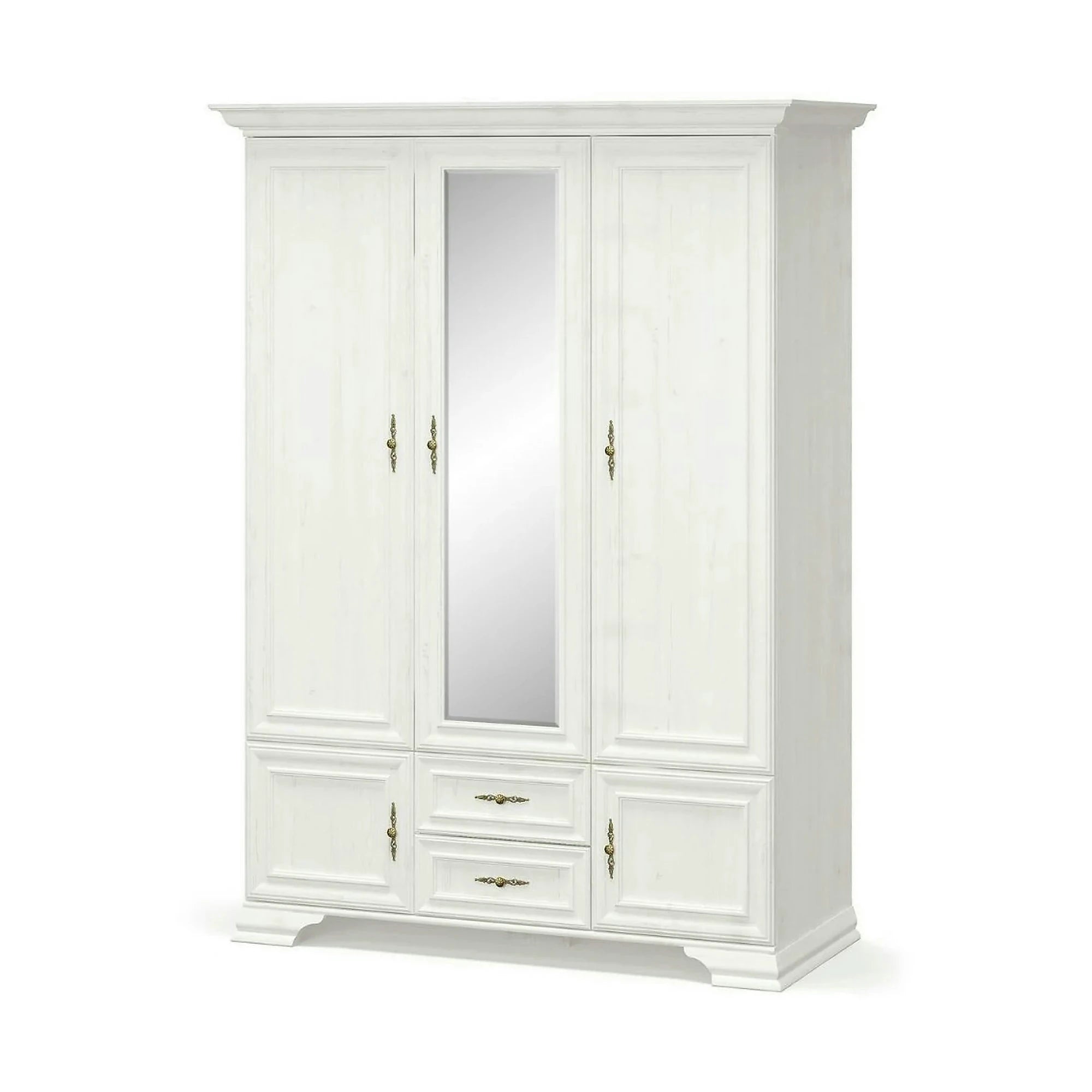 Dulap 5 usi IRYS, pin alb anderson, PAL laminat, 145x62x212 cm