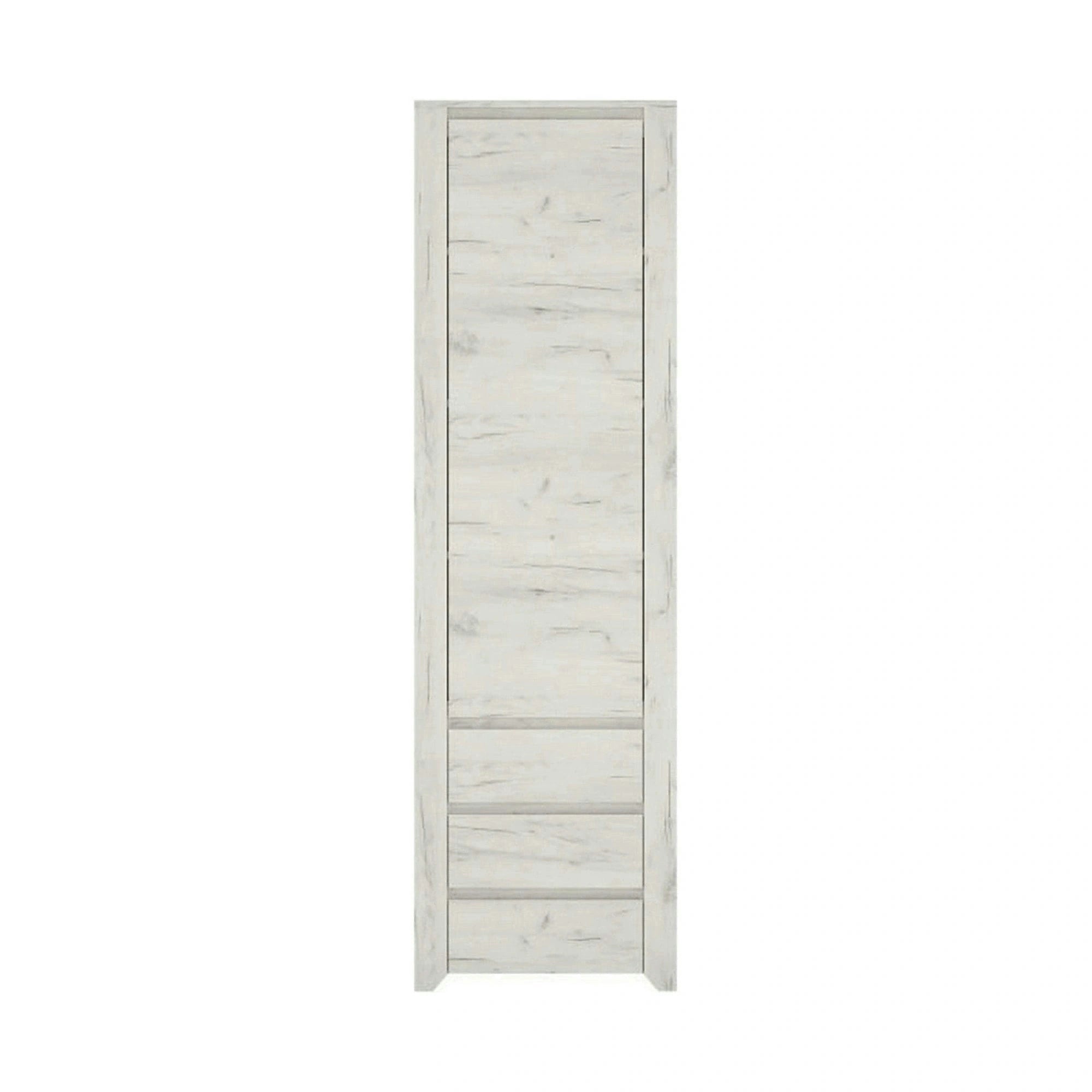 Dulap ANGEL tip 10, alb, PAL melaminat, cu o usa si 3 sertare, 56x40x191 cm