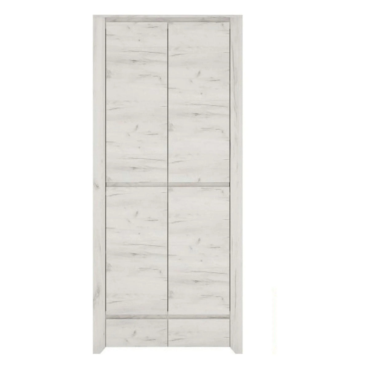 Dulap ANGEL tip 20, alb craft, PAL melaminat, cu 2 usi, 84x58x191 cm