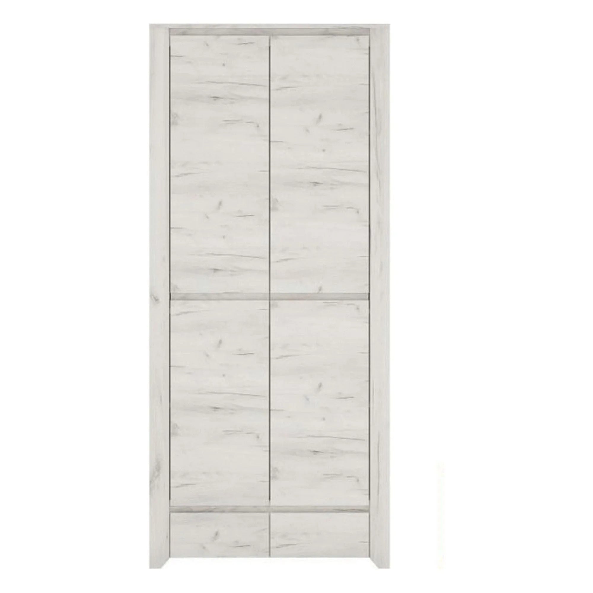 Dulap ANGEL tip 20, alb craft, PAL melaminat, cu 2 usi, 84x58x191 cm