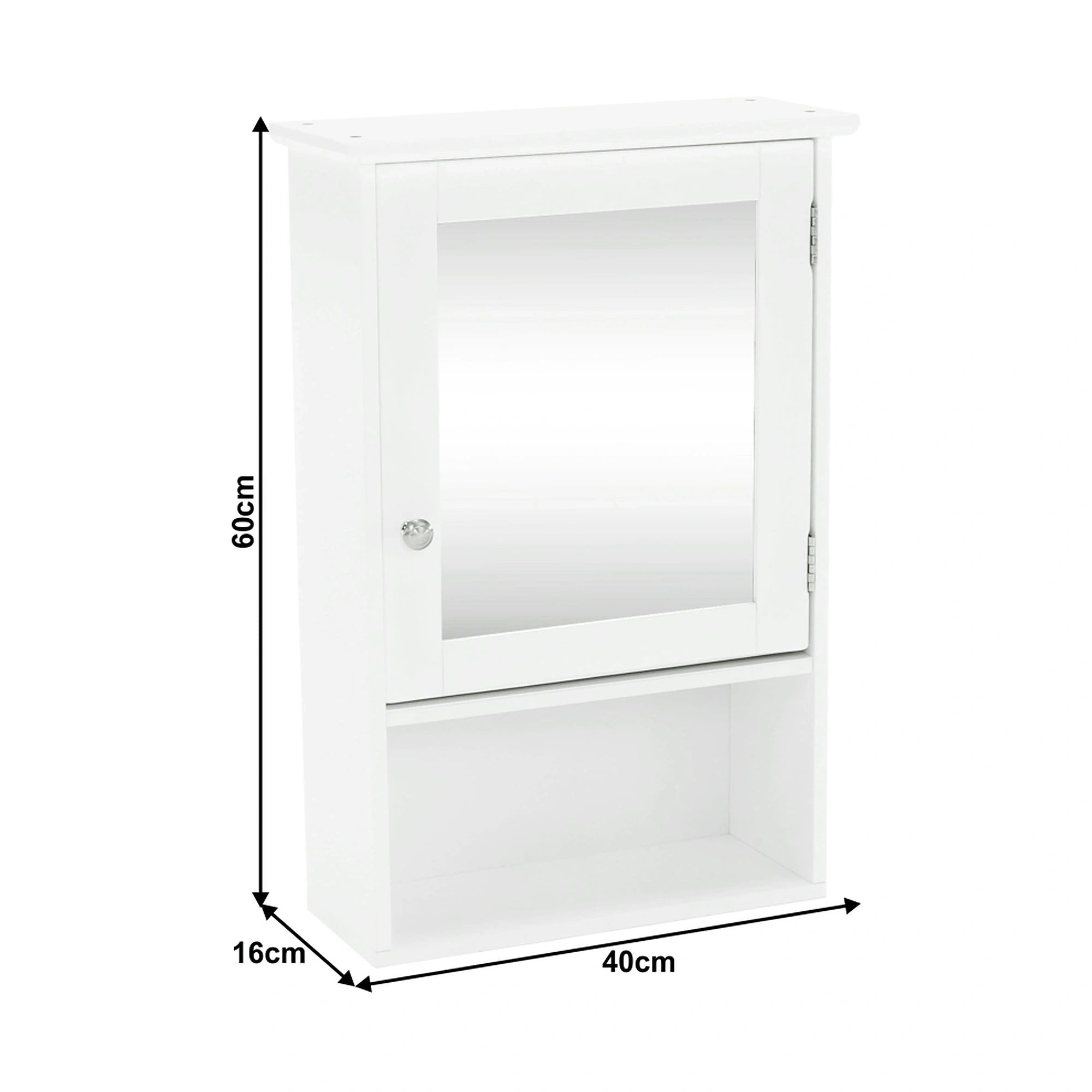 Dulap ATENE TYPUL 2, alb, cu o usa, 40x24x60 cm