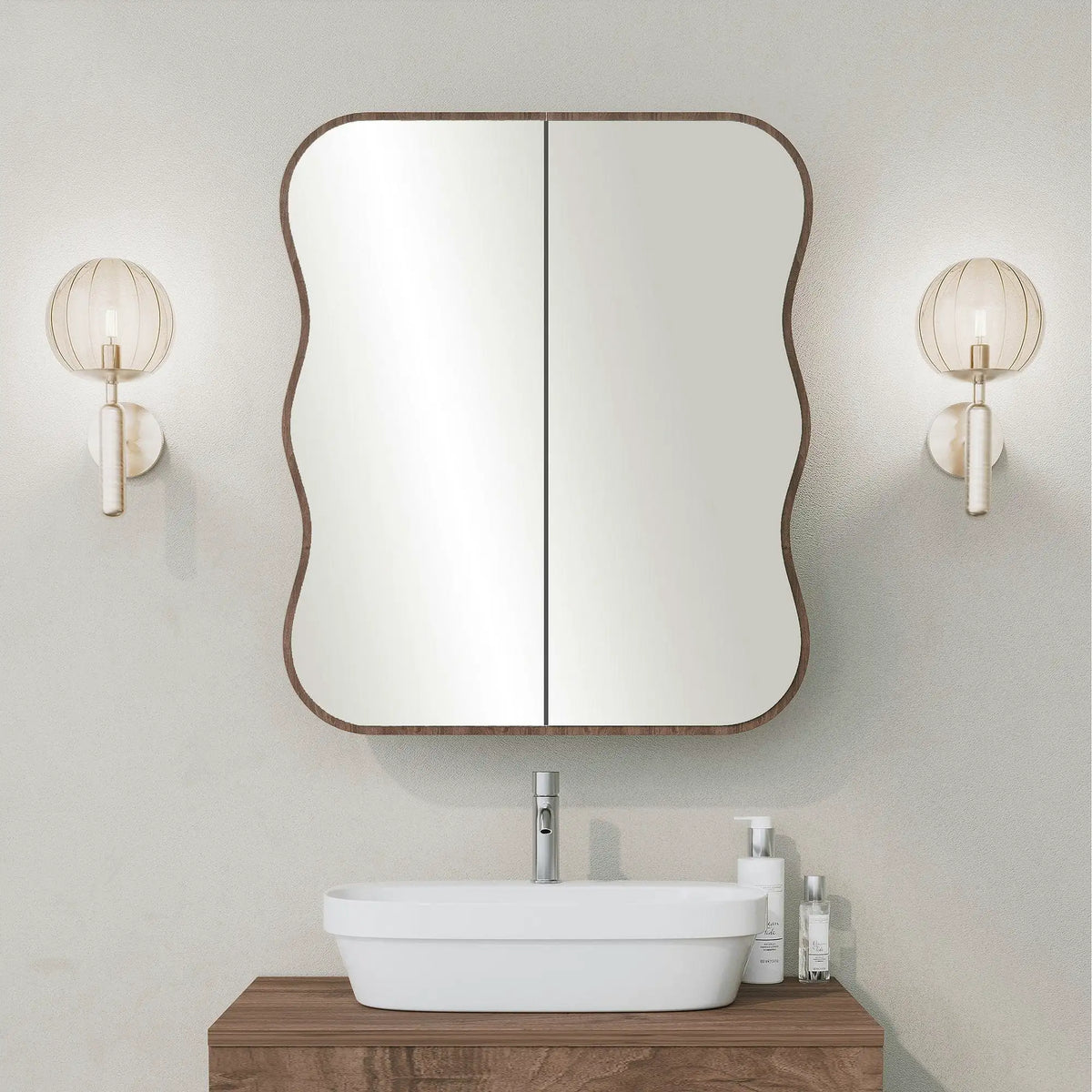 Dulap baie DAY DREAM, nuc, PAL, cu 2 usi, 50x12x45 cm