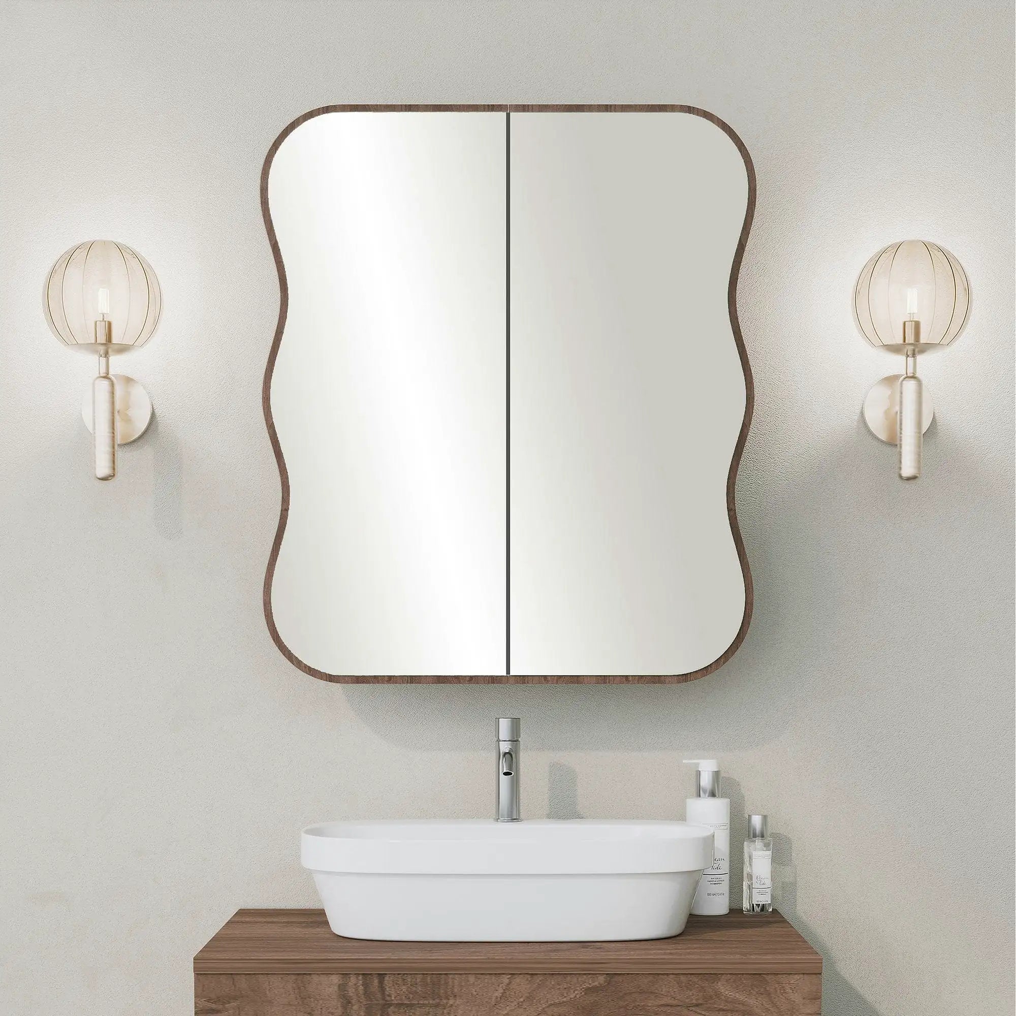 Dulap baie DAY DREAM, nuc, PAL, cu 2 usi, 50x12x45 cm