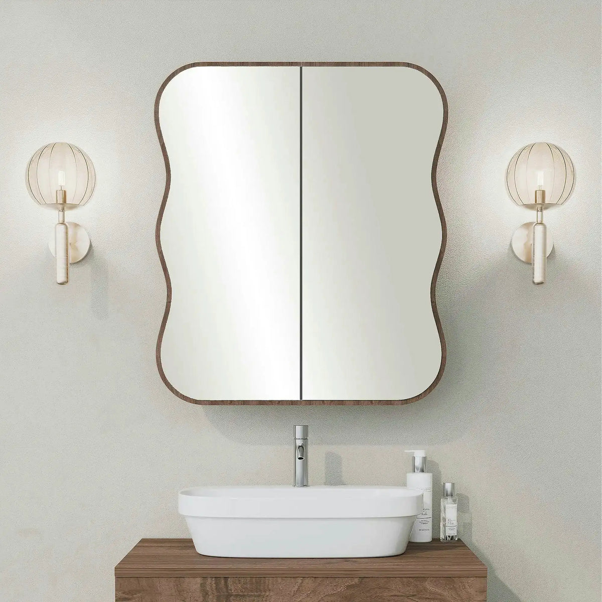 Dulap baie DAY DREAM, nuc, PAL, cu 2 usi, 50x12x45 cm