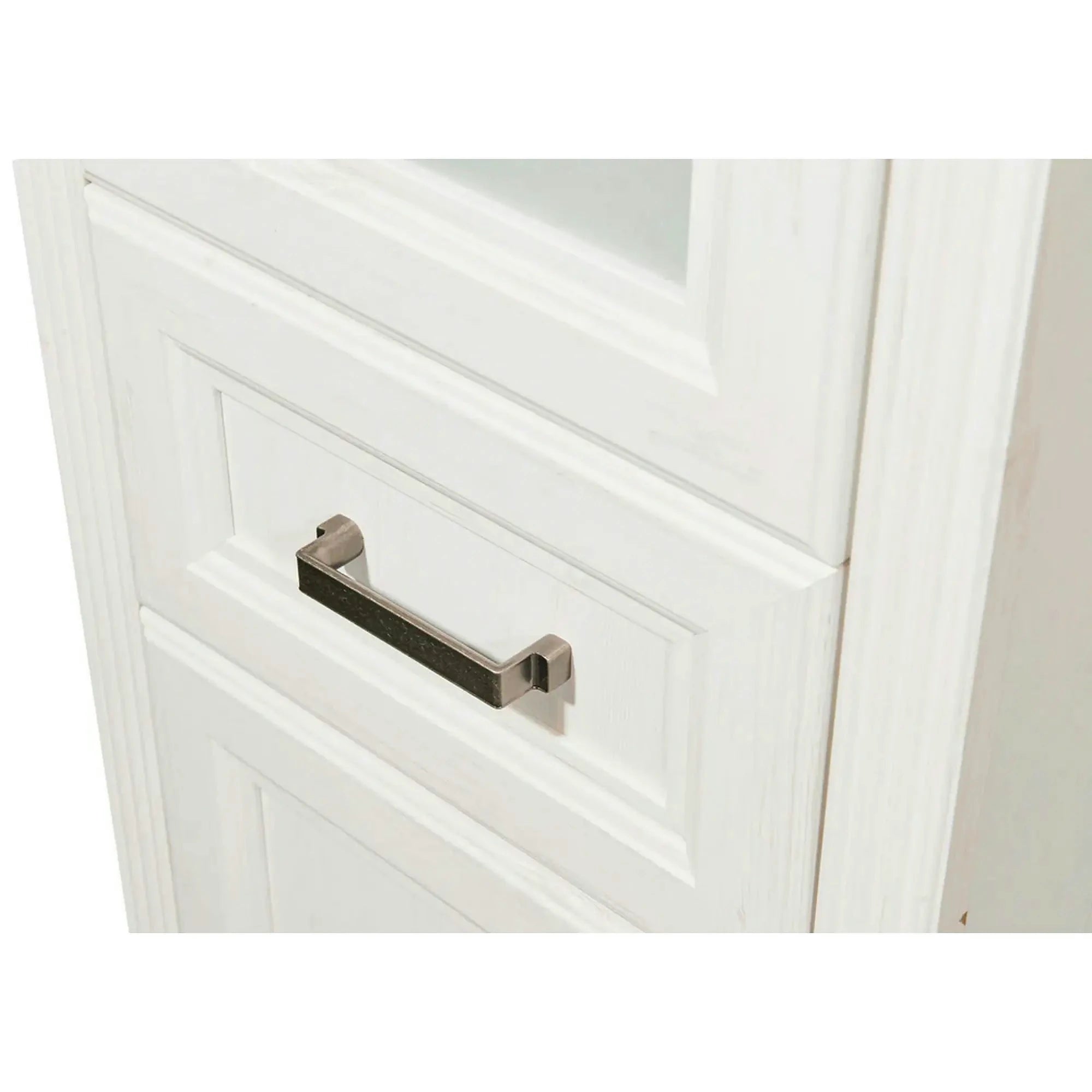 Dulap baie JASMIN, alb/stejar artisan, 116x47x74 cm