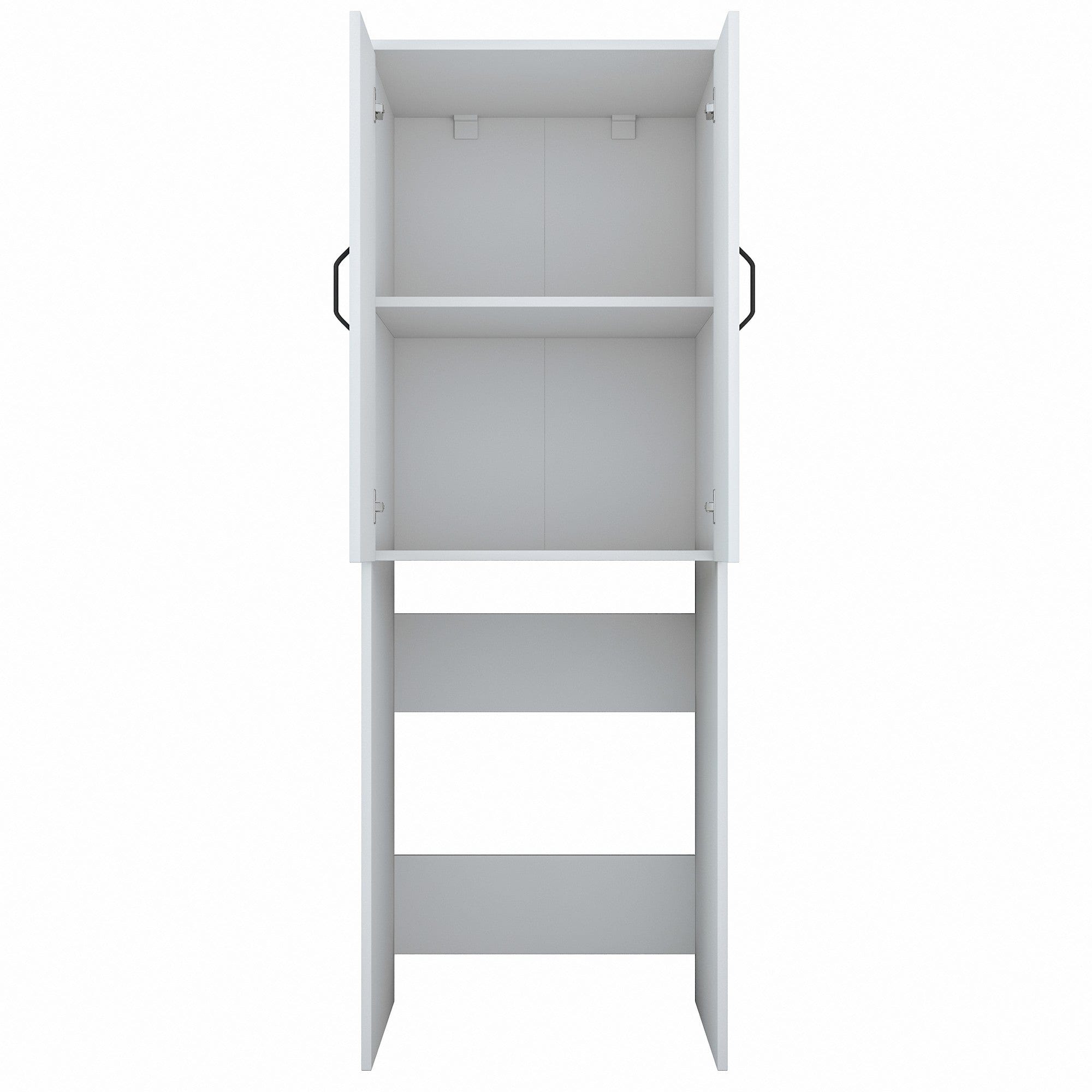 Dulap baie KD110 3192, alb, PAL melaminat, pentru masina de spalat, cu 2 usi, 65x63x182 cm