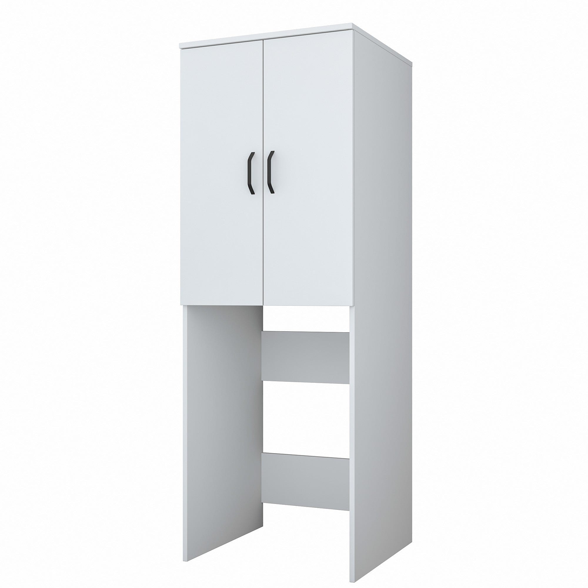 Dulap baie KD110 3192, alb, PAL melaminat, pentru masina de spalat, cu 2 usi, 65x63x182 cm