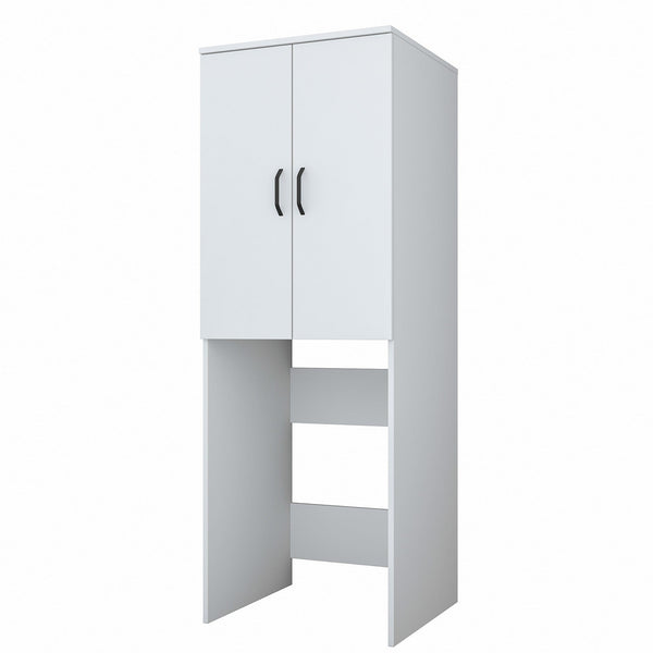 Dulap baie KD110 3192, alb, PAL melaminat, pentru masina de spalat, cu 2 usi, 65x63x182 cm