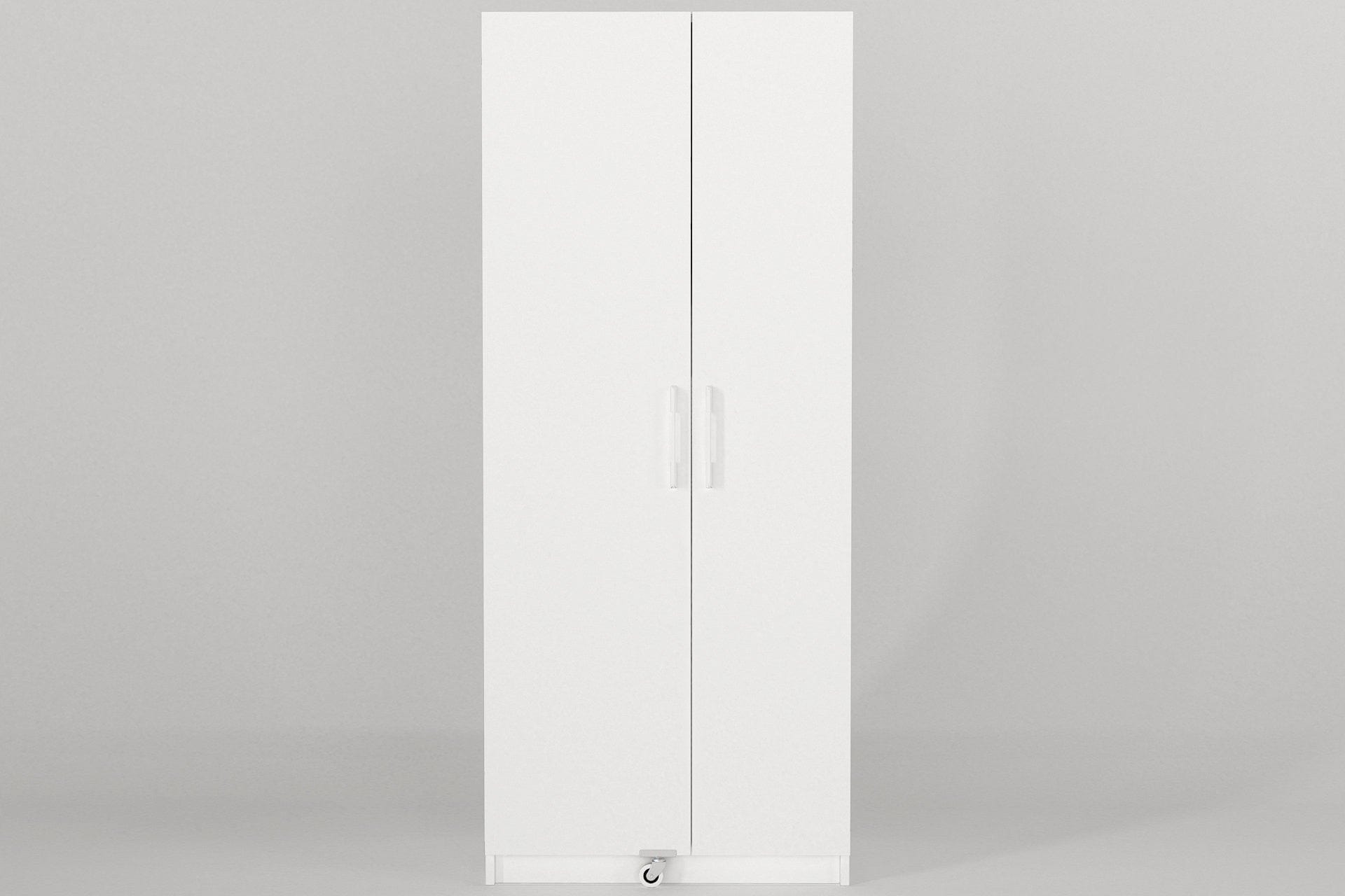 Dulap baie ODEON V2, alb, PAL, cu 2 usi, 76x44x180 cm