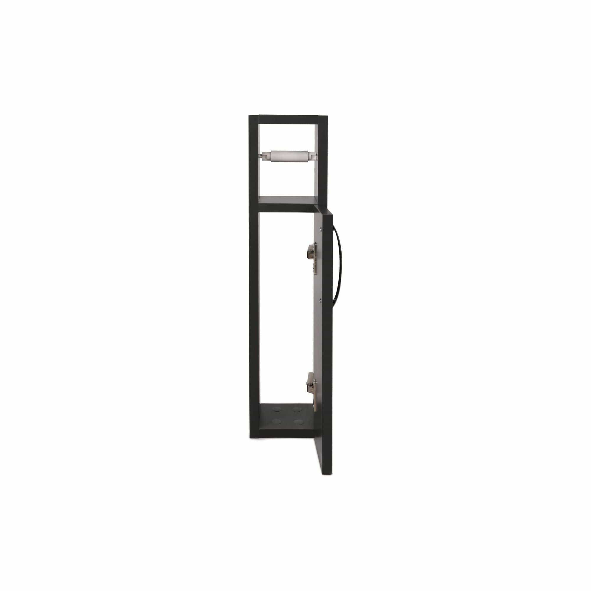 Dulap baie STAR, gri antracit, PAL, cu o usa, 15x12x65 cm