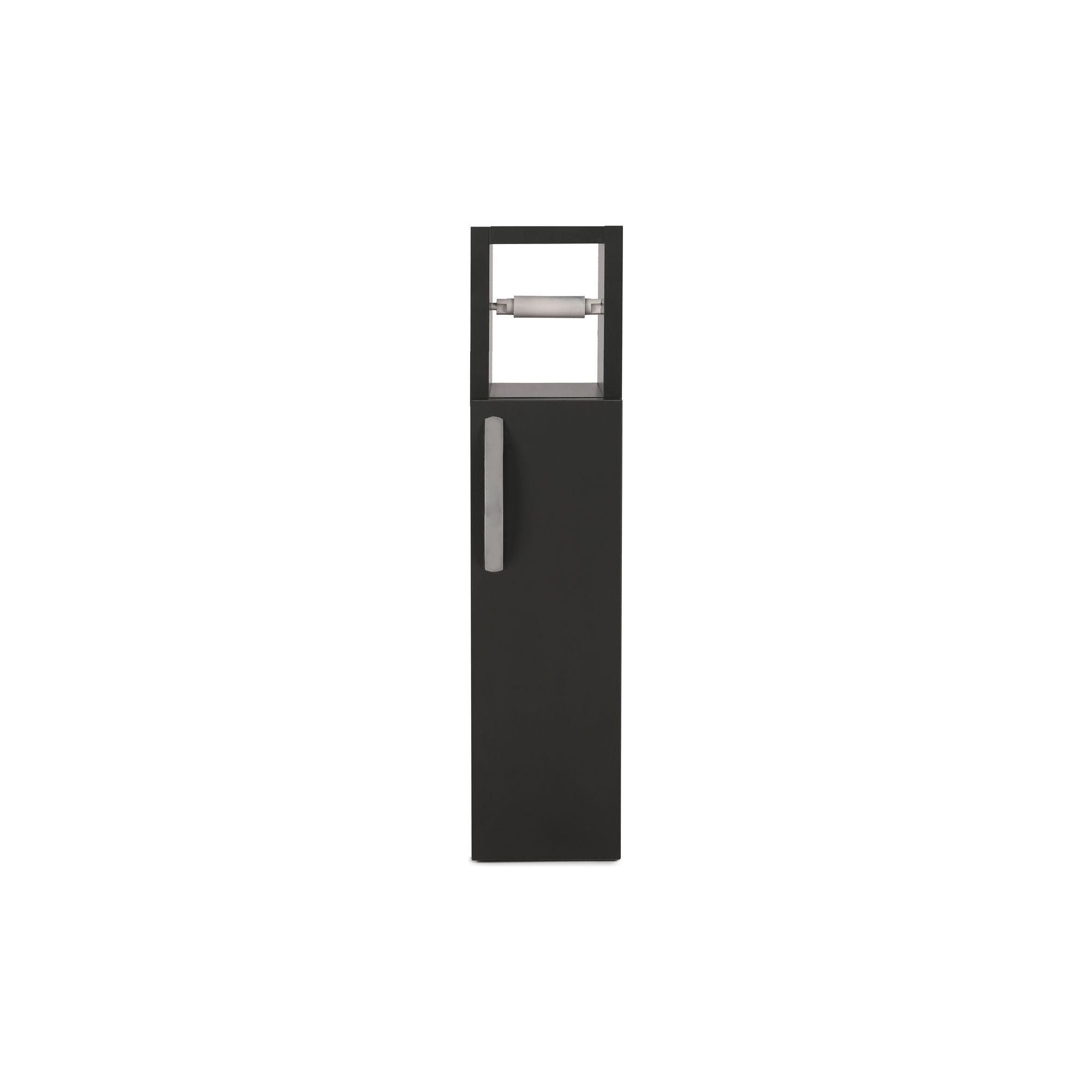 Dulap baie STAR, gri antracit, PAL, cu o usa, 15x12x65 cm