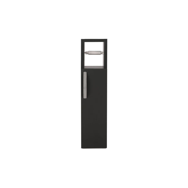 Dulap baie STAR, gri antracit, PAL, cu o usa, 15x12x65 cm