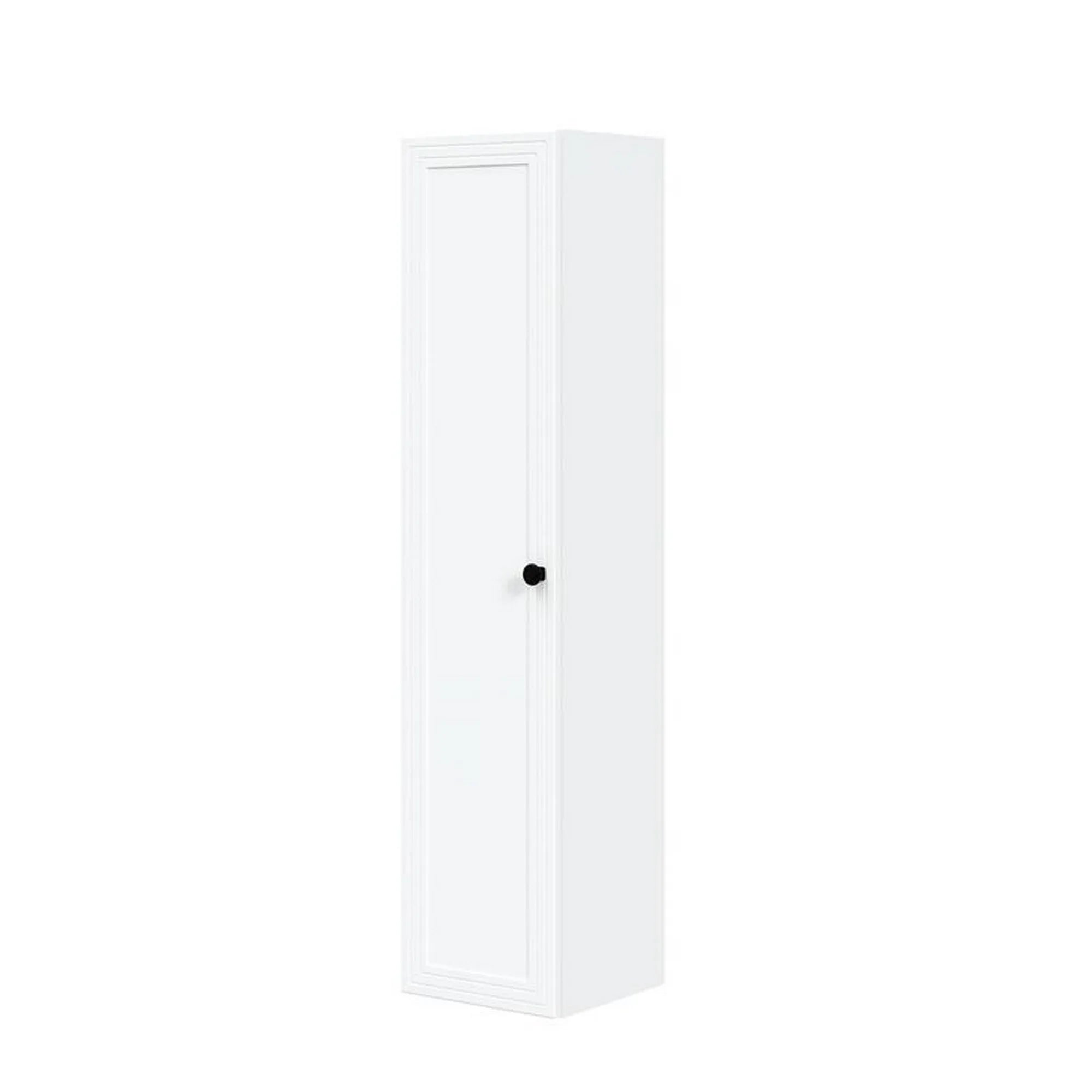 Dulap baie TORETO, alb mat, PAL laminat, cu o usa, 32x32x135 cm