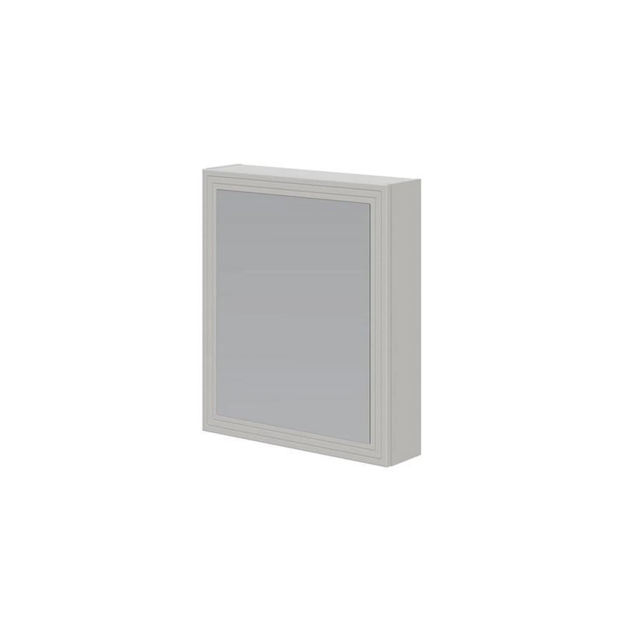 Dulap baie TORETO, casmir mat, PAL laminat, cu oglinda, 60x15x70 cm