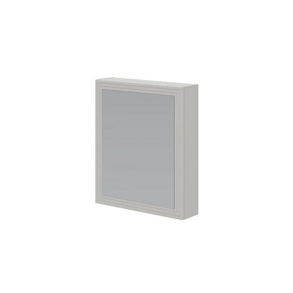 Dulap baie TORETO, casmir mat, PAL laminat, cu oglinda, 60x15x70 cm