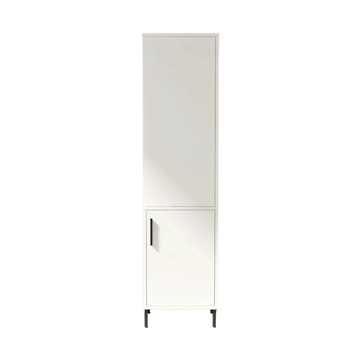 Dulap baie VI1-W, alb, PAL melaminat/metal, cu 2 usi, 45x36x174 cm