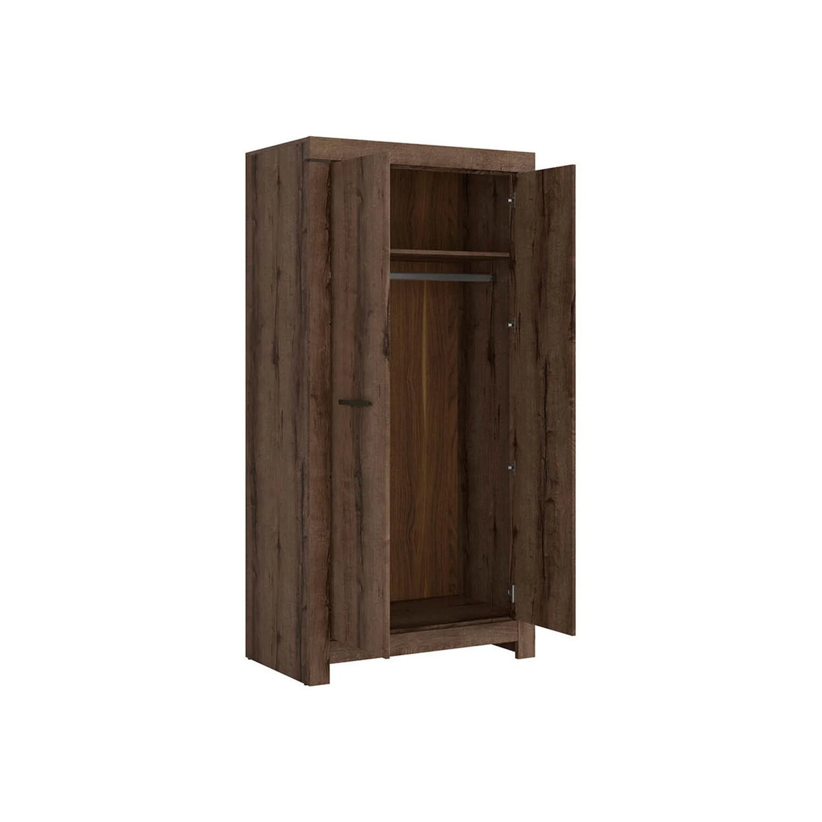Dulap BALIN, stejar, PAL, cu 2 usi, 98x55x195 cm