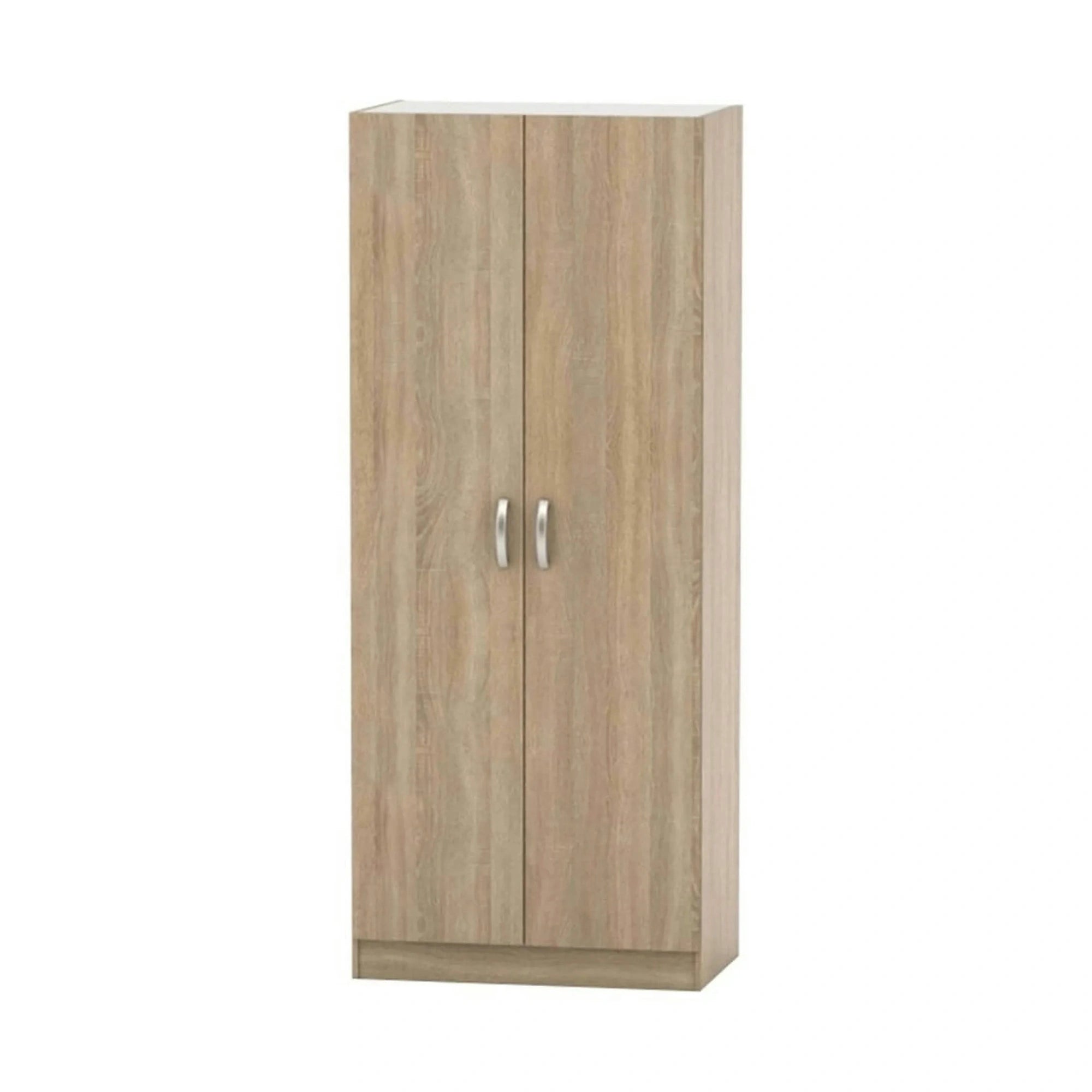 Dulap BETTY 2 BE02-003-00, stejar sonoma, DTD laminat, cu 2 usi, 90x57x220 cm