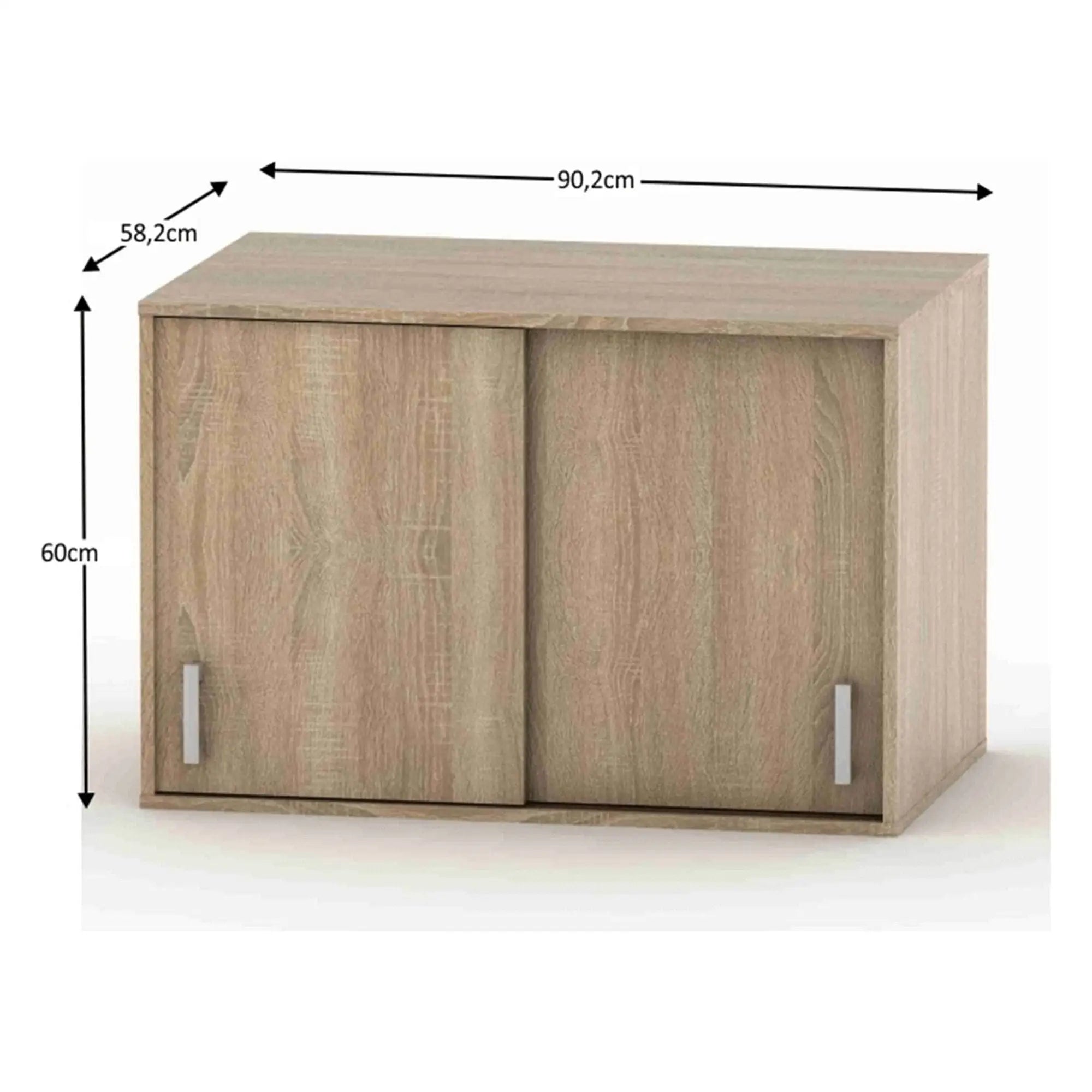 Dulap BETTY 4 BE04-004-00, stejar sonoma, PAL melaminat, cu 2 usi, 90x58x60 cm