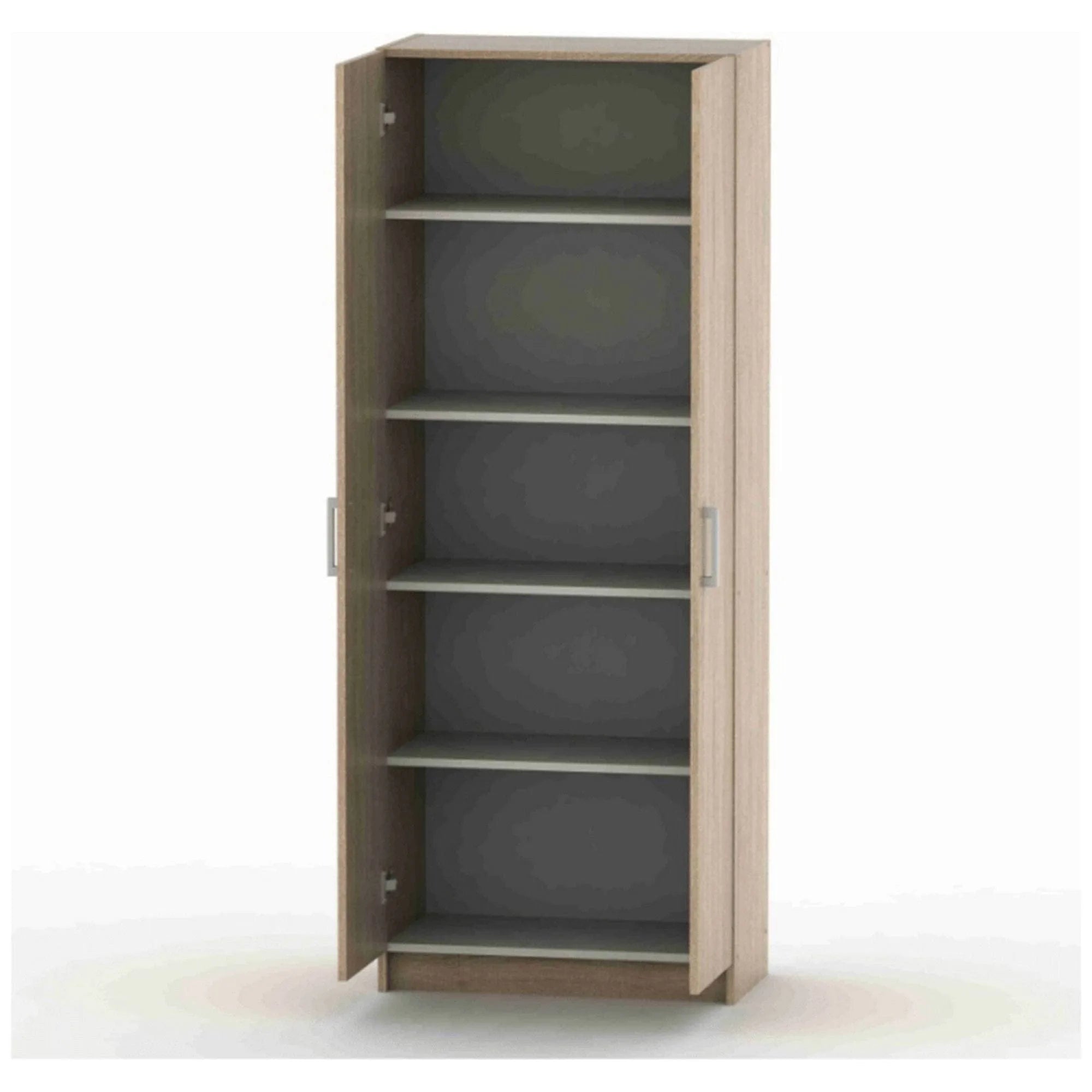 Dulap BETTY 7 BE07-004-00, stejar sonoma, DTD laminat, cu 2 usi, 70x37x183 cm