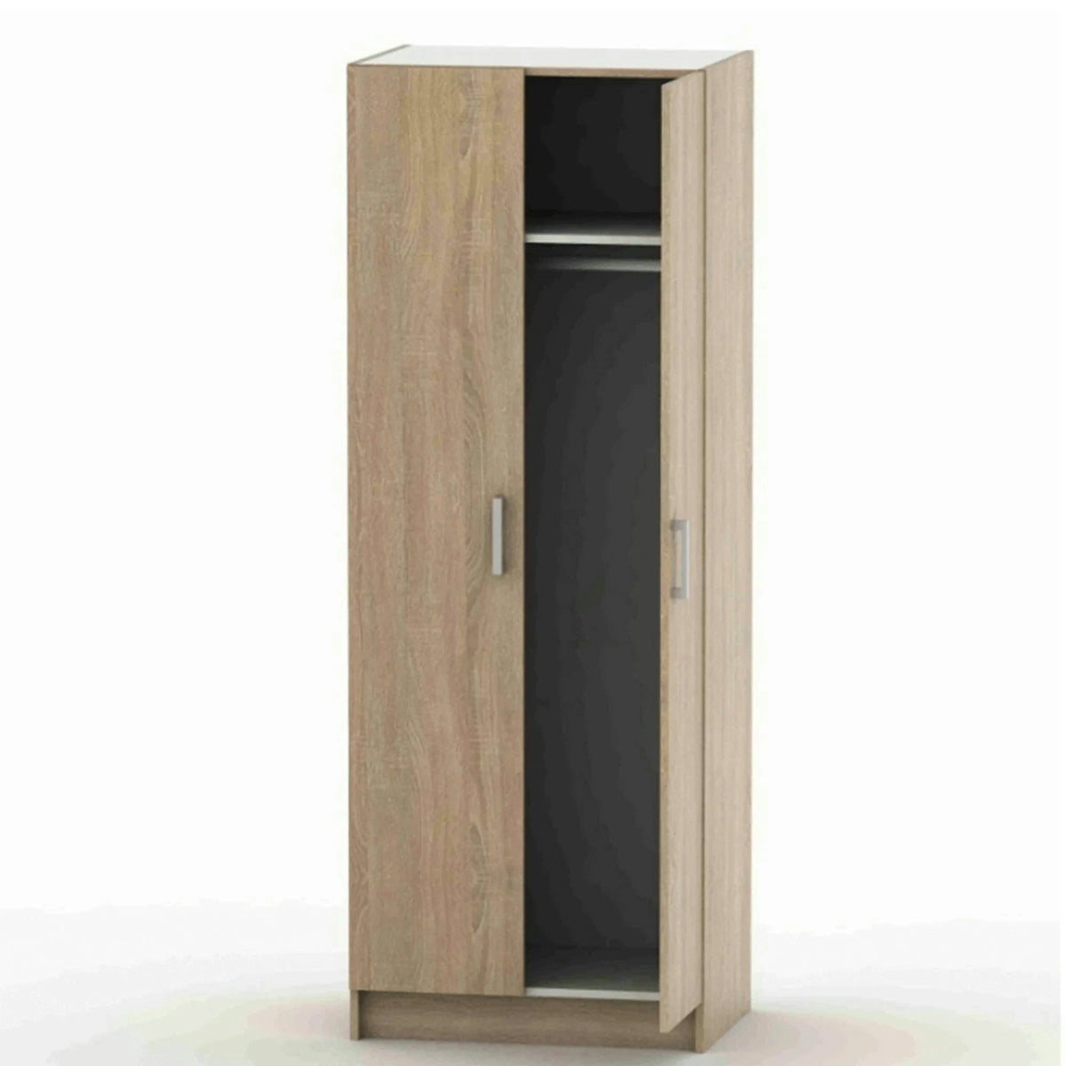 Dulap BETTY 7 BE07-009-00, stejar sonoma, DTD laminat, cu 2 usi, 70x51x190 cm