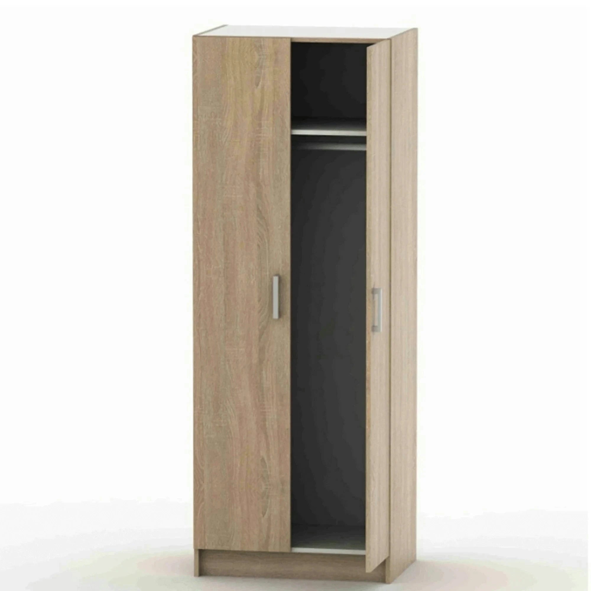 Dulap BETTY 7 BE07-009-00, stejar sonoma, DTD laminat, cu 2 usi, 70x51x190 cm