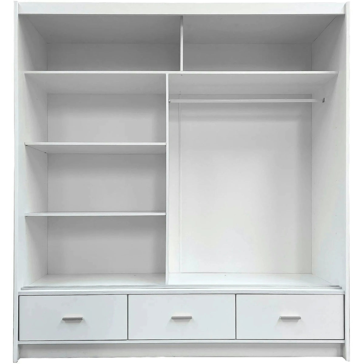 Dulap CANADA CA35-200, casmir/auriu, PAL, cu 2 usi si 3 sertare, 200x60x215 cm
