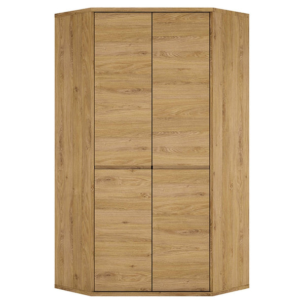 Dulap colt SHELDON TIP 21, stejar, PAL laminat, cu 2 usi, 99x99x197 cm