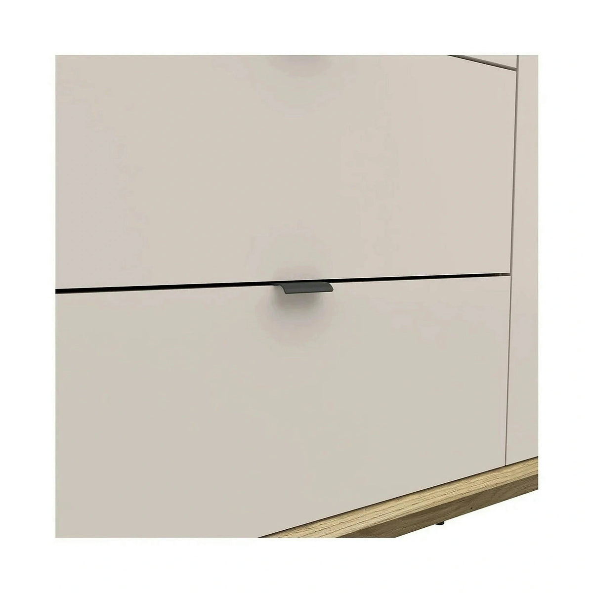 Dulap DALVA, stejar/casmir, PAL, cu 3 usi si 2 sertare, 180x60x202 cm