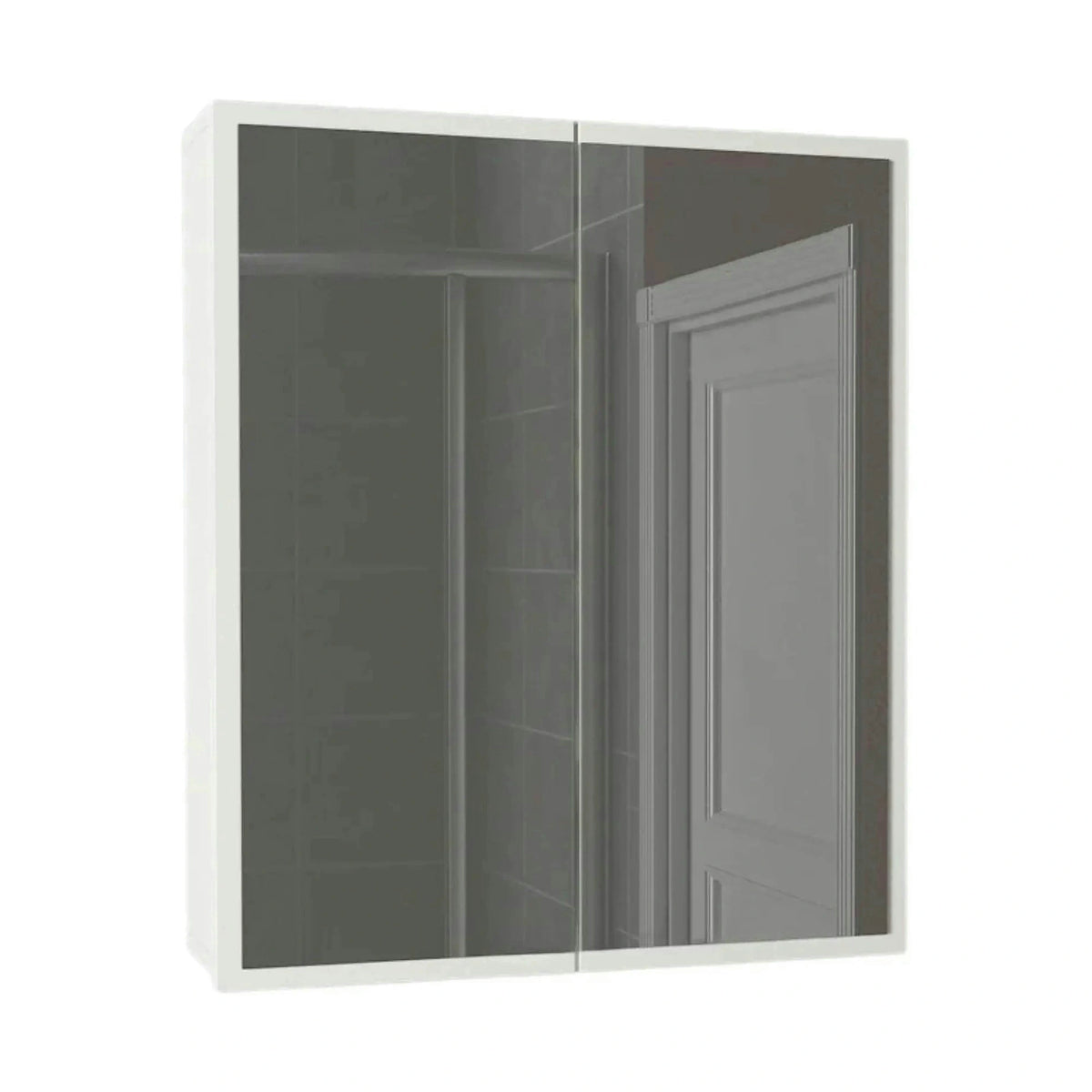 Dulap de baie KAYLA, alb, PAL melaminat, cu 2 usi, 60x17x78 cm