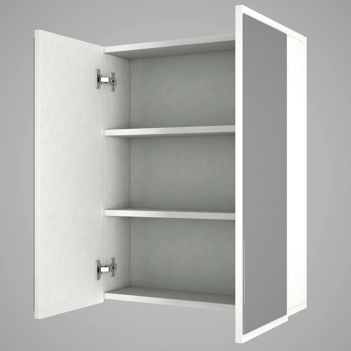 Dulap de baie KAYLA, alb, PAL melaminat, cu 2 usi, 60x17x78 cm