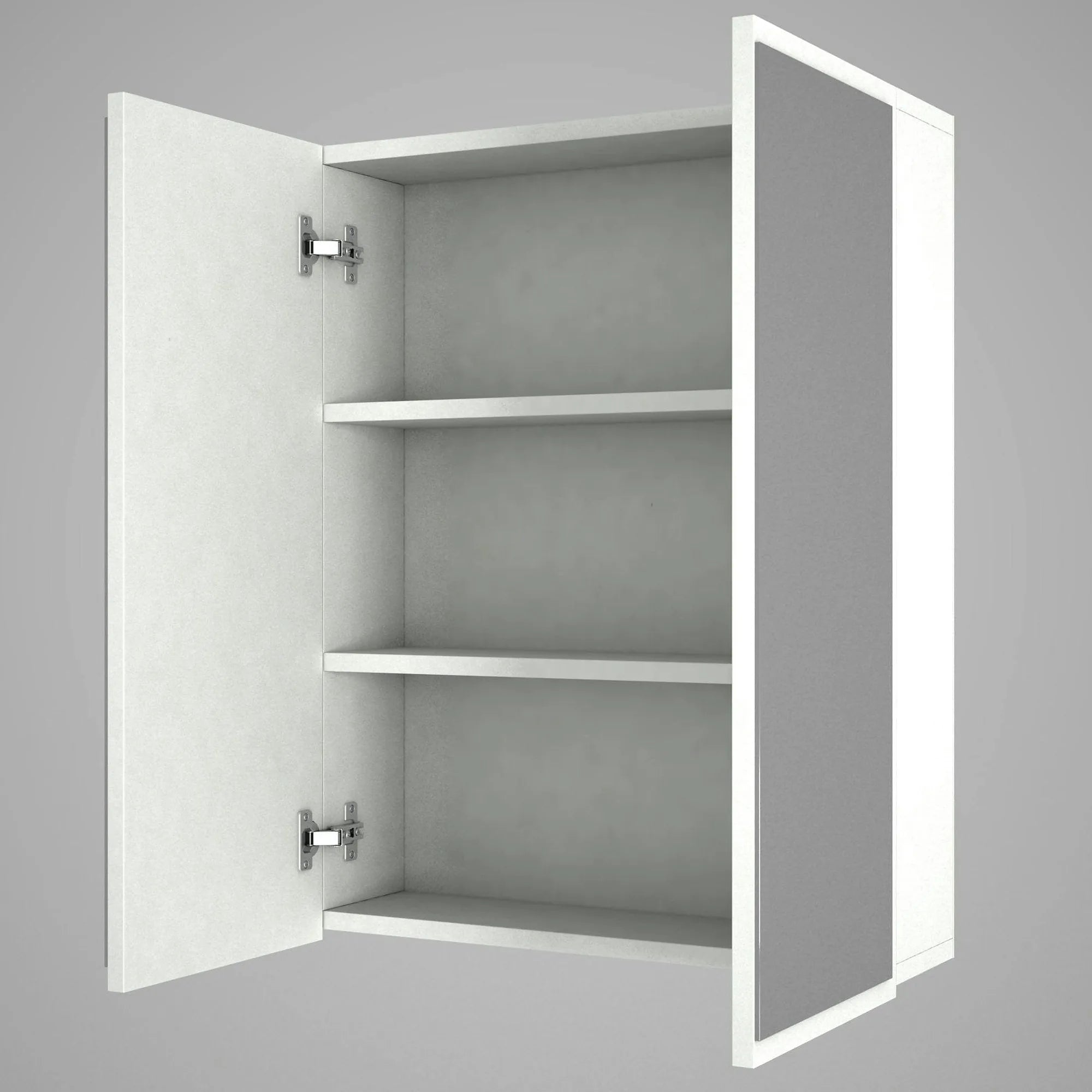 Dulap de baie KAYLA, alb, PAL melaminat, cu 2 usi, 60x17x78 cm