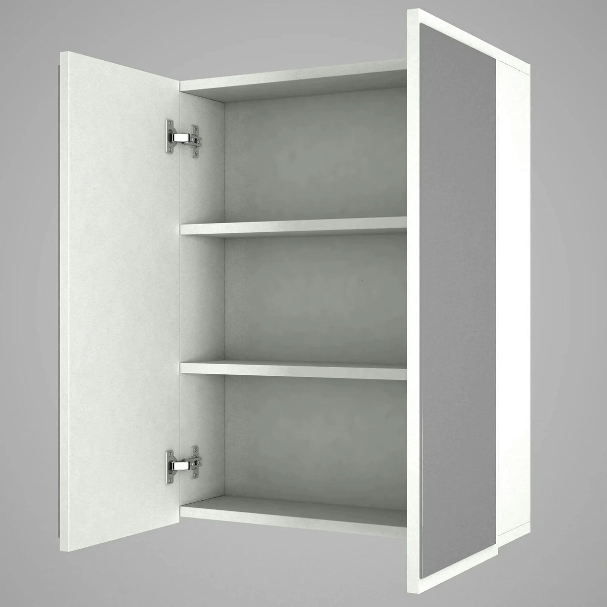 Dulap de baie KAYLA, alb, PAL melaminat, cu 2 usi, 60x17x78 cm