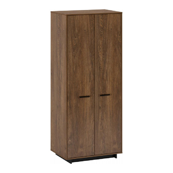 Dulap DELIS, stejar bolzano/negru, cu 2 usi, 84x56x201 cm