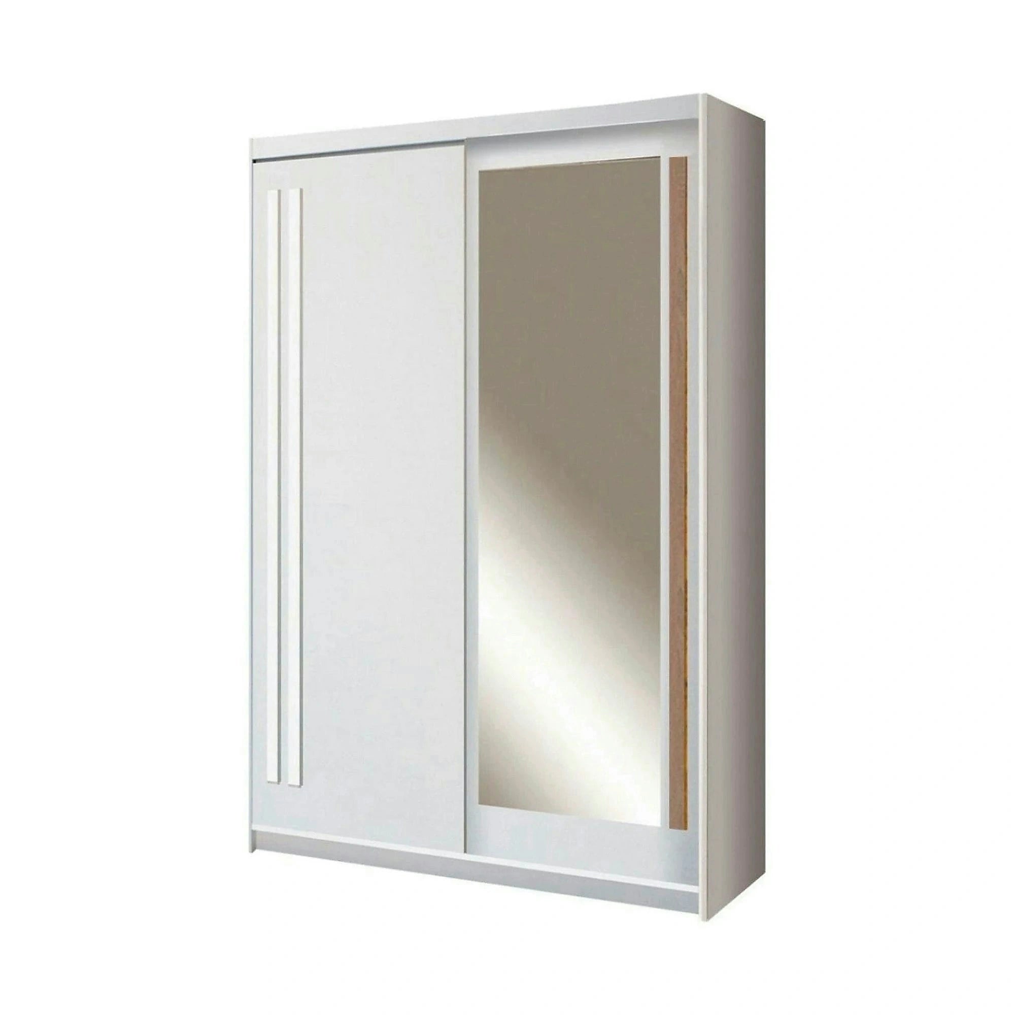 Dulap EFFECT, alb andersen, PAL melaminat, cu 2 usi, 150x59x215 cm