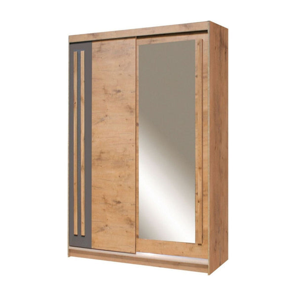 Dulap EFFECT, stejar lancelot, PAL, cu 2 usi, 150x59x215 cm