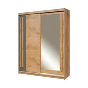 Dulap EFFECT, stejar lancelot, PAL melaminat, cu 2 usi, 175x59x215 cm