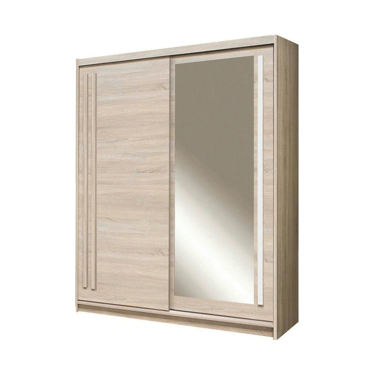 Dulap EFFECT, stejar sonoma, PAL melaminat, cu 2 usi, 175x59x215 cm