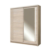 Dulap EFFECT, stejar sonoma, PAL melaminat, cu 2 usi, 175x59x215 cm