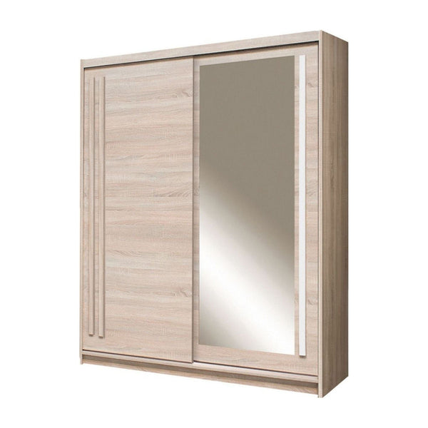 Dulap EFFECT, stejar sonoma, PAL melaminat, cu 2 usi, 175x59x215 cm