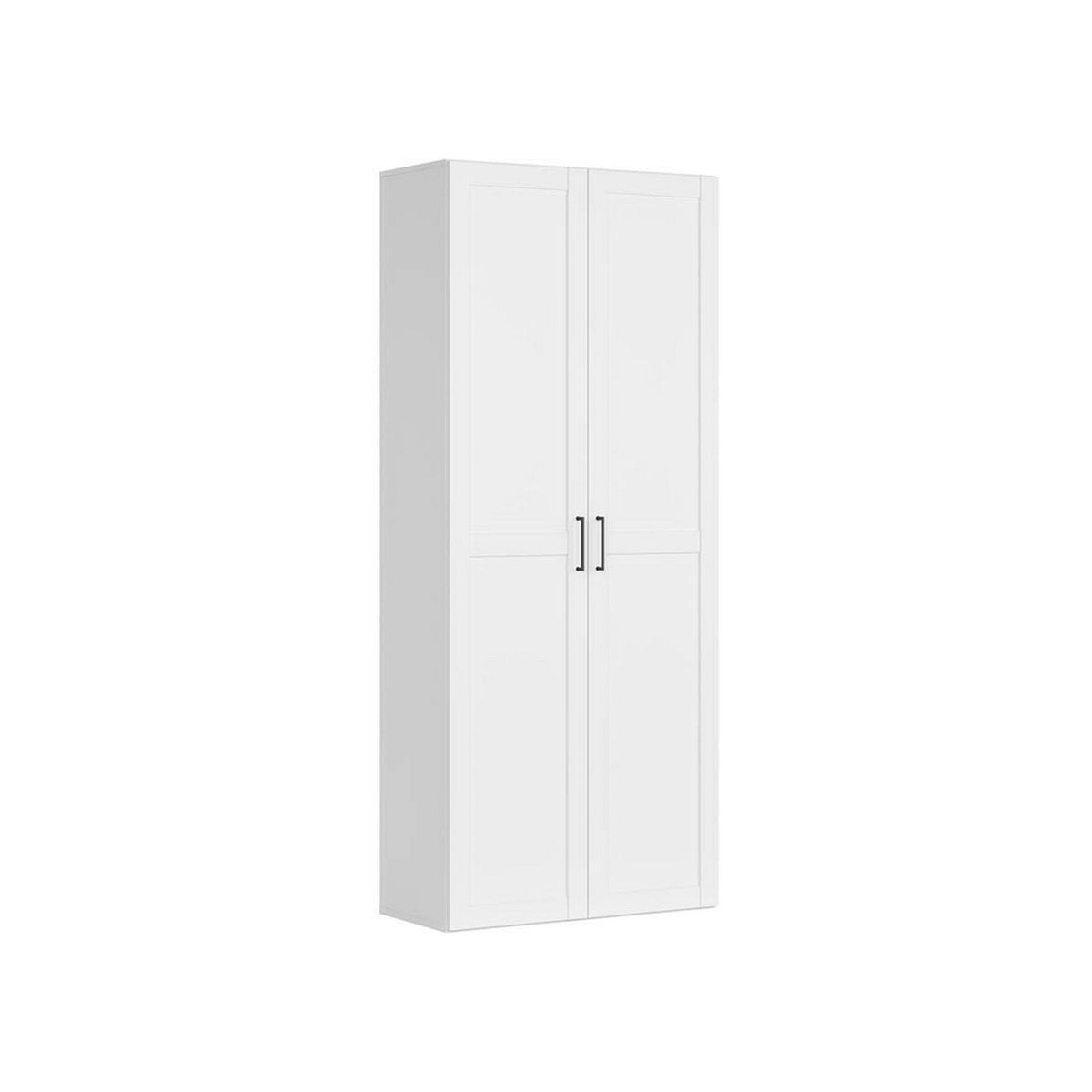 Dulap FLEX, alb, PAL, cu 2 usi, 100x45x240 cm