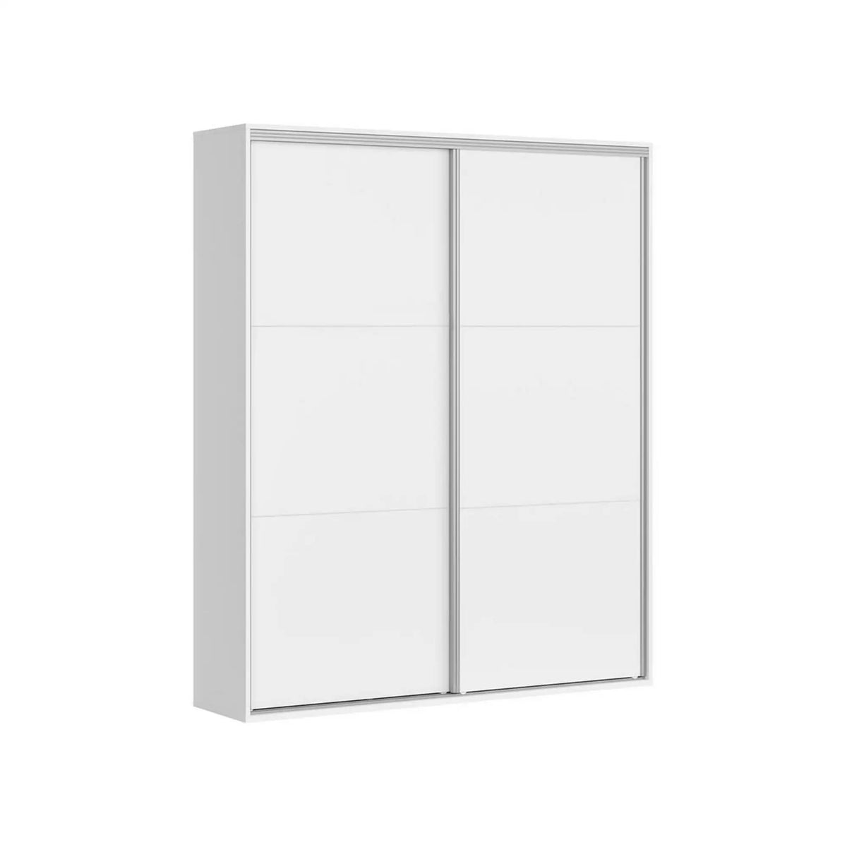 Dulap FLEX, alb, PAL, cu 2 usi, 180x45x218 cm