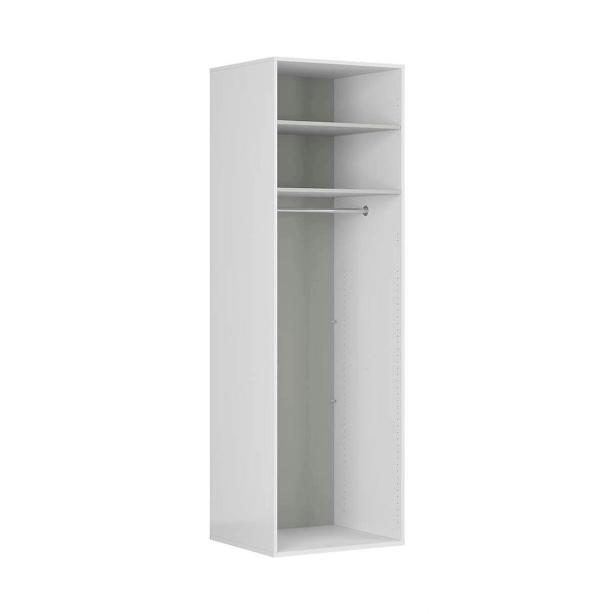 Dulap FLEX, alb, PAL, cu 2 usi, 75x66x240 cm