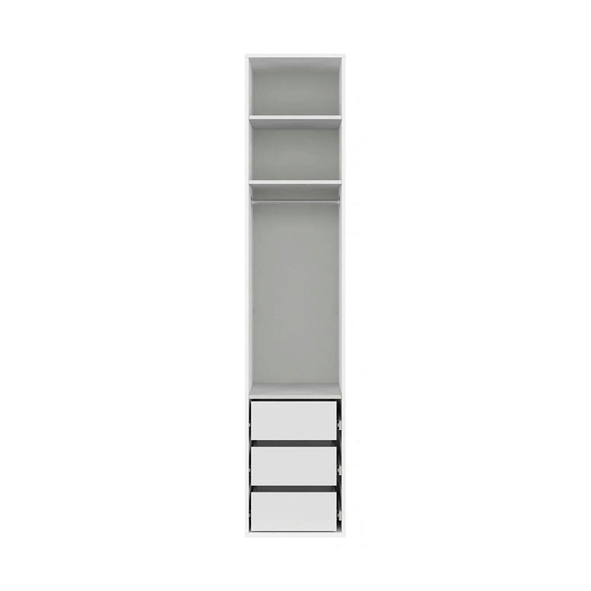 Dulap FLEX, alb, PAL, cu o usa, 50x66x240 cm