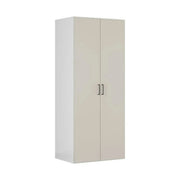 Dulap FLEX, casmir/alb, PAL, cu 2 usi, 100x66x240 cm