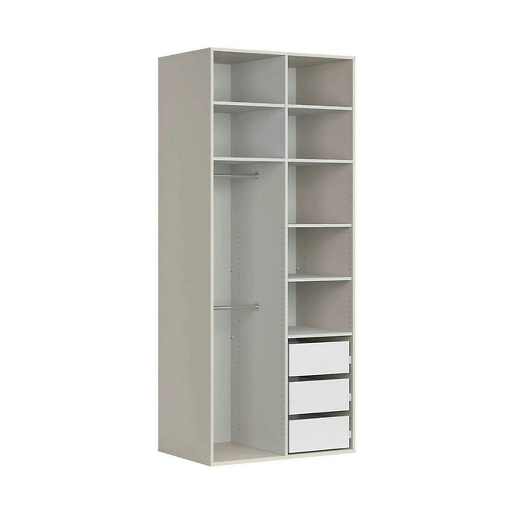 Dulap FLEX, casmir/auriu, PAL, cu 2 usi, 100x66x240 cm