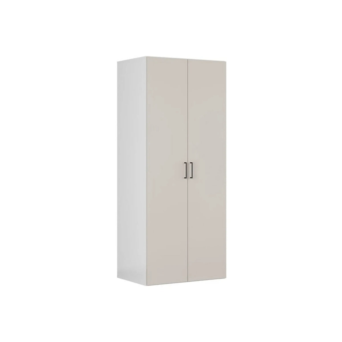 Dulap FLEX, casmir/alb, PAL, cu 2 usi, 100x66x240 cm