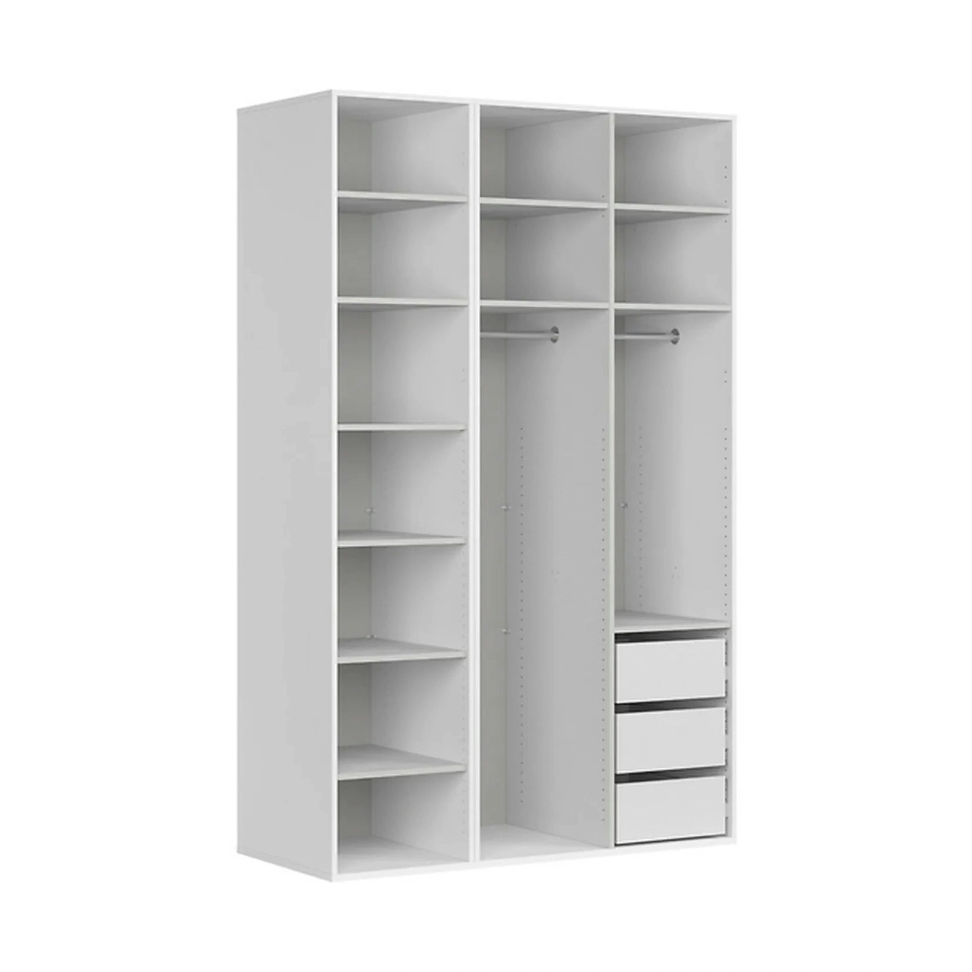 Dulap FLEX, casmir, PAL, cu 3 usi, 150x66x240 cm
